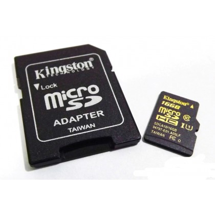 Kingston SDCA10 Scheda MicroSDXC 64GB – Classe 10, U1, 90MB/s In Lettura, Con Adattatore SD